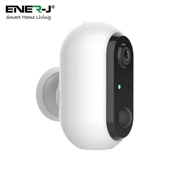 ENER-J Wireless Battery Security Camera, 1080p Smart Home CCTV Camera, PIR Motion Detection, Rechargeable, No Subscription, UK Model
