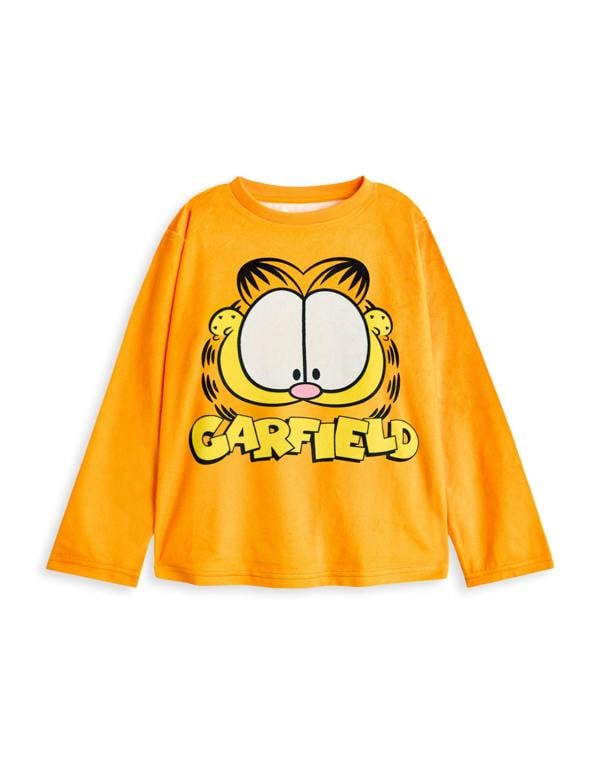Garfield Unisex Kids Orange Big Face Long Sleeve Long Leg Pyjama Set