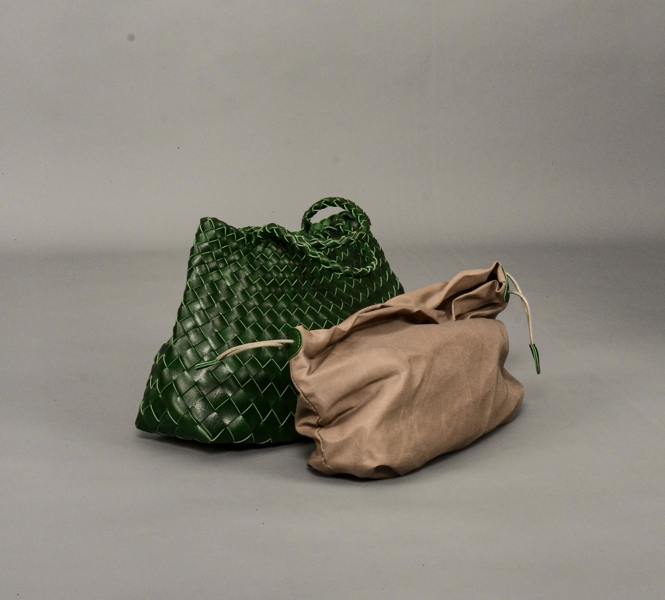 RIMINI Hand Woven Tote 'Adelina' - Green