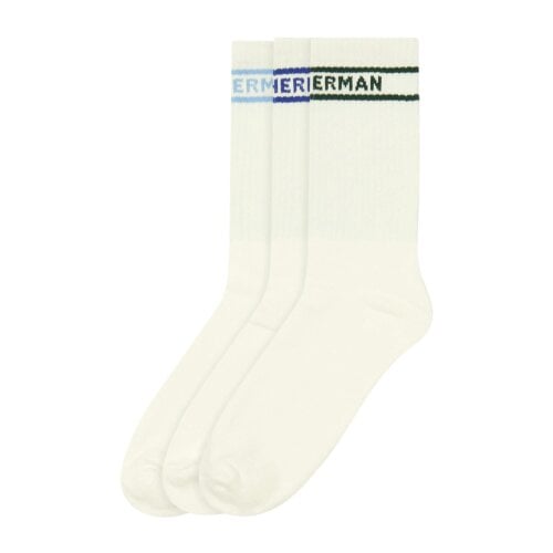 Ben Sherman Mens Ivy Ribbed Sport Socks (Pack of 3) - White
