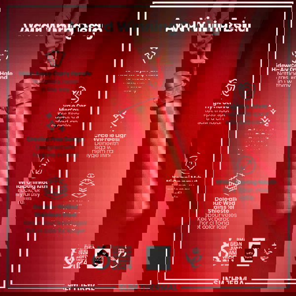 A red, double-walled stainless steel water bottle is held; it features a hide-away handle, crevice-free design, hygiene cover, and wide mouth. The bottle is advertised as award-winning and keeps beverages hot or cold longer.