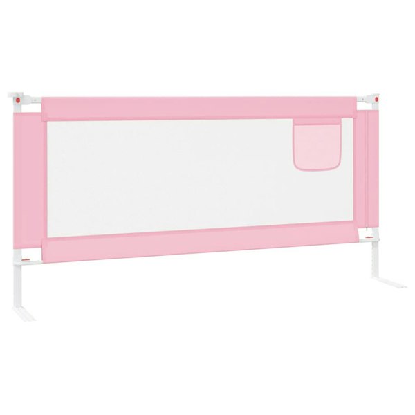 Berkfield Toddler Safety Bed Rail Pink 190x25 cm Fabric