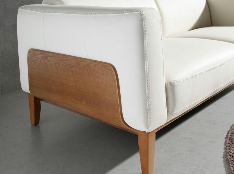 Angel Cerdá White leather sofa 6115/6118