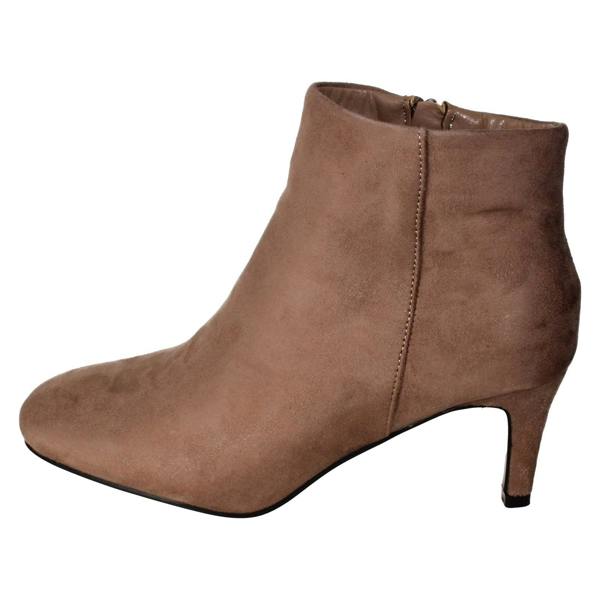 Ladies Collection High Heel Ankle Boots with Zip Fastening F51236