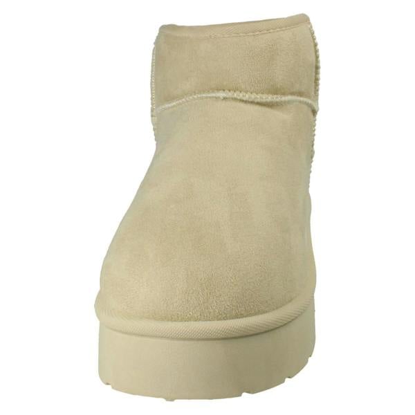 Spot On Ladies Spot On Wide Fit Ankle Boot Slippers F4472