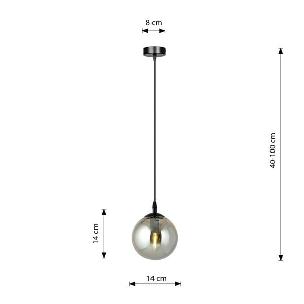 Emibig COSMO Pendant lamp  1 x E14 Black with Graphite Shade