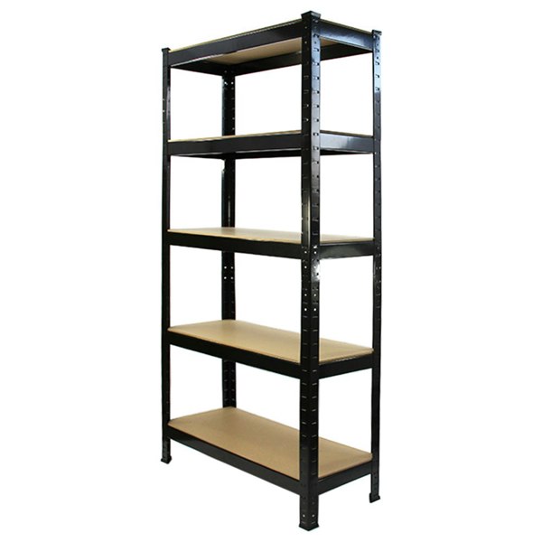 Monster Racking T-Rax Heavy Duty Shelving Units - Black (75cm W, 30cm D) Set of 2