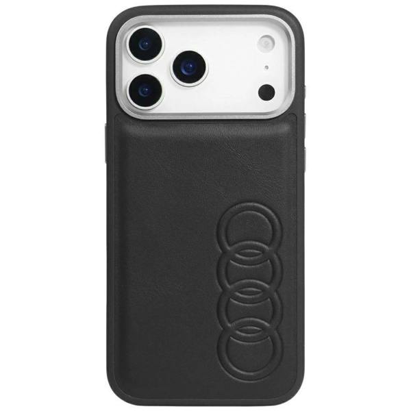 Audi TT Synthetic Leather Case with MagSafe for iPhone 17 Pro 6.3" Black - AU-TPUPCIP17P-TT/D1-BK