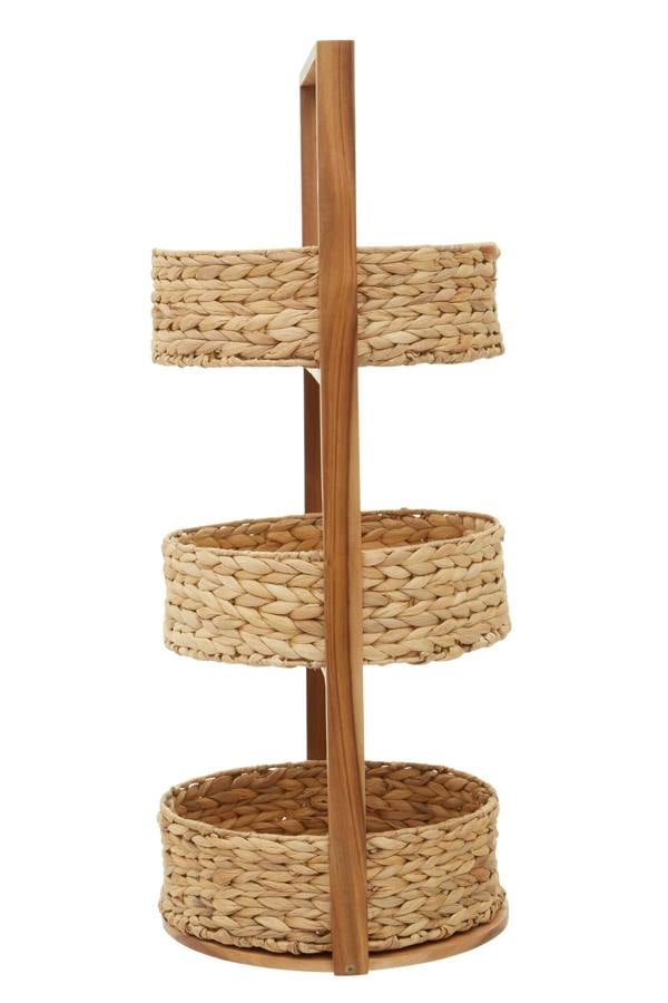 Interiors by Premier Arles 3 Tier Water Hyacinth Storage Caddy