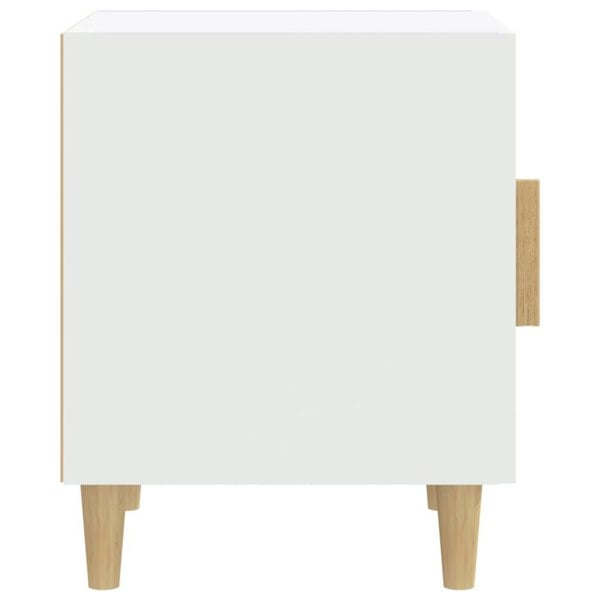 Berkfield Bedside Cabinet White Engineered Wood