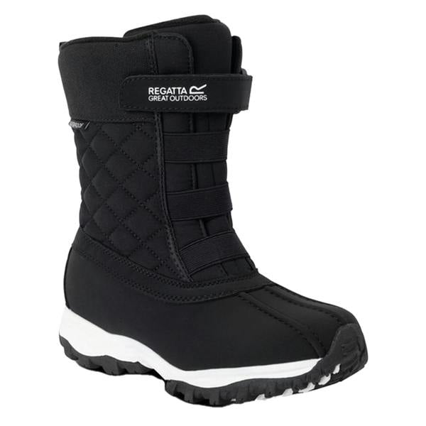 Regatta Childrens/Kids Leather Snow Boots - Black