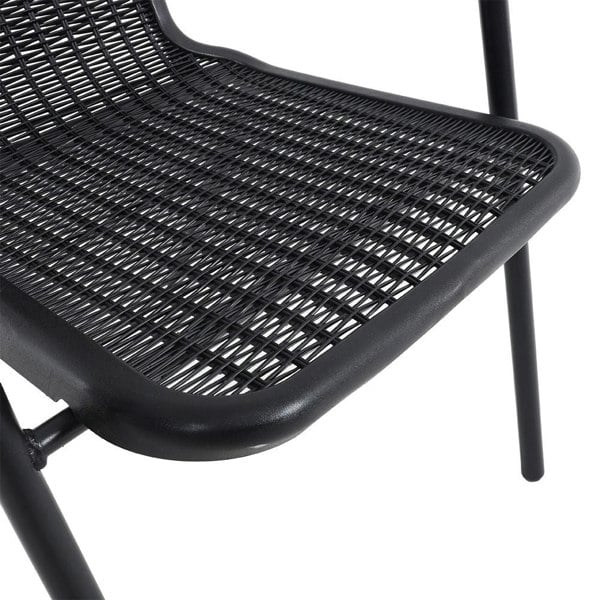Set of 6 Stacking Patio Dining Side Chairs for All Weather Outdoor Bistro Garden Patio Side Chair Living and Home