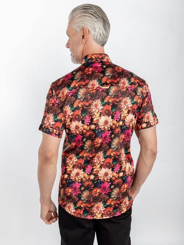 CLS2611 MULTICOLOUR FLOWERS - Claudio Lugli Shirts