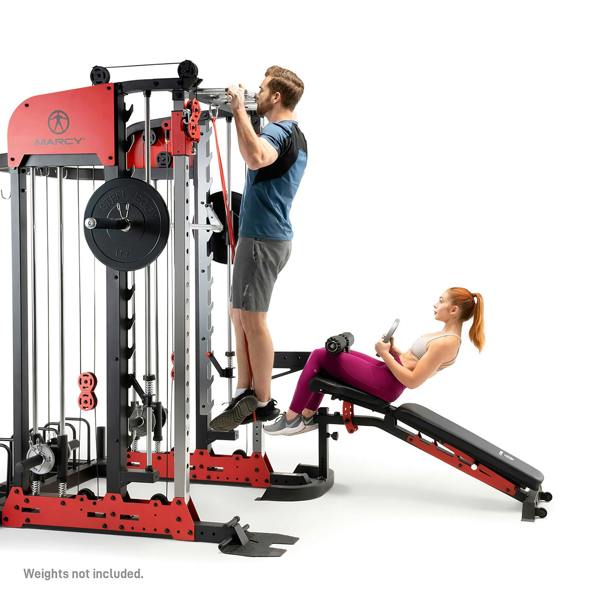 Marcy SM7553 Smith Cage Machine Linear Bearings Utility Weight Bench