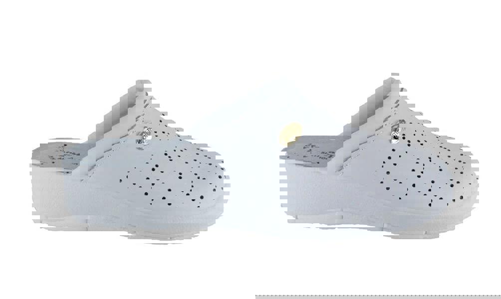 San Malo Womens Leather Clogs Kitchen Garden Heeled Mules Shoes