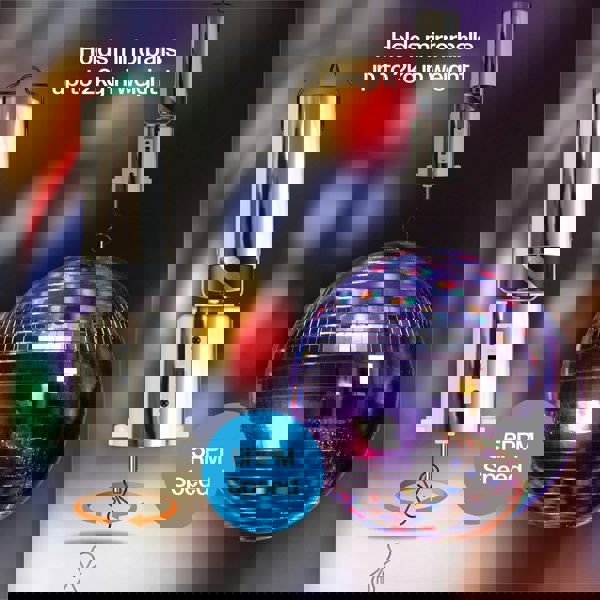 FX Lab Fxlab Battery Mirror Ball Motor, Silver