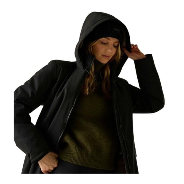 Regatta Womens/Ladies Marron Waterproof Insulated Jacket - Black/Mocha - 