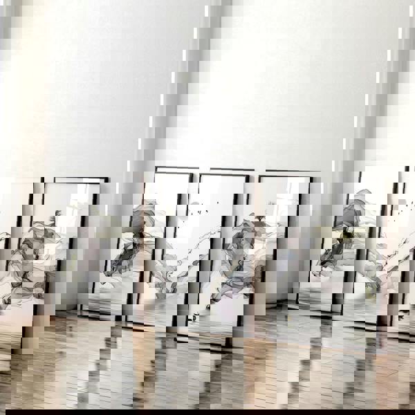 Framed Pictures For Living Room | Set of 3 wall art prints