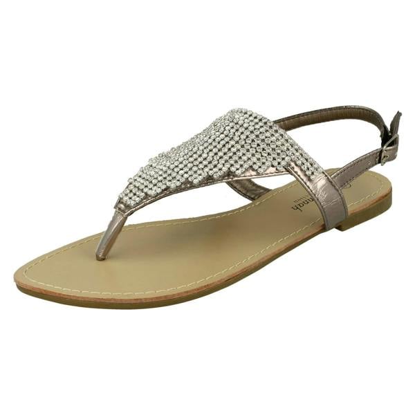 Savannah Ladies Savannah Toe Post Diamante Sandals