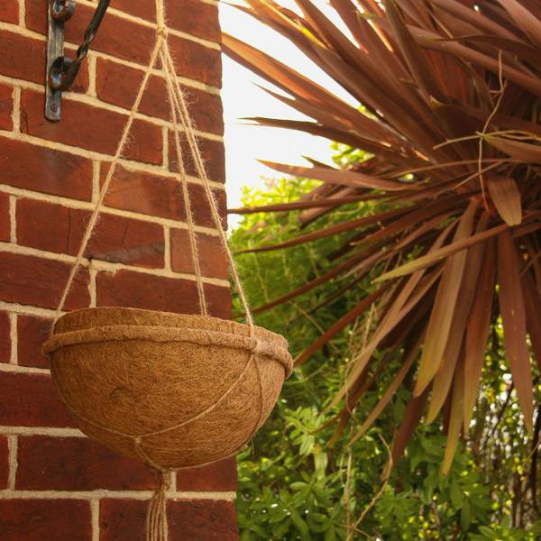 CoirProducts Hanging Baskets | Premium Biodegradable Coconut Fibre Baskets for Flowers, Herbs & Container Plants