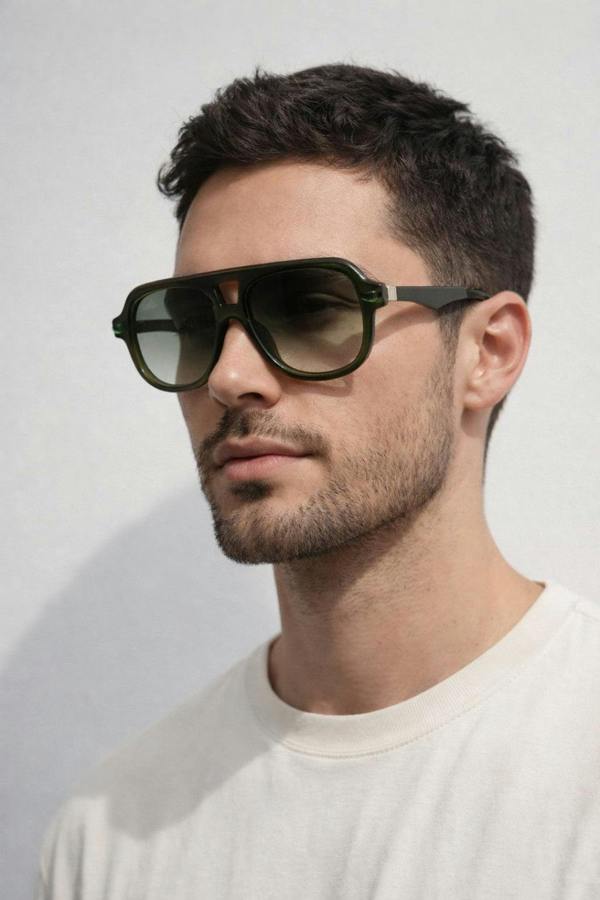 SVNX Bold Navigator Sunglasses in Green