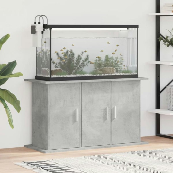 Berkfield Aquarium Stand Concrete Grey 101x41x58 cm Engineered Wood