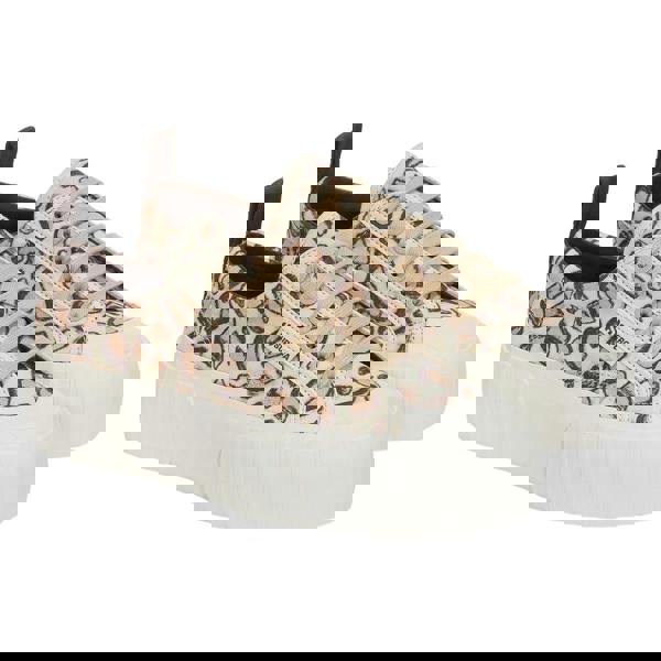 Superga Womens/Ladies 2631 Giraffe Print Platform Trainers - Beige Natural