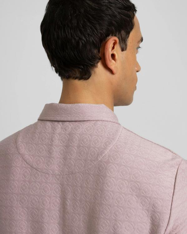 Steel & Jelly Crofton - Tile Jacquard Textured Polo Shirt