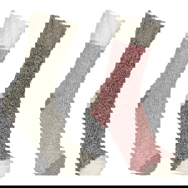 Trespass Unisex Adult Inigo Socks - Grey/Cherry Marl