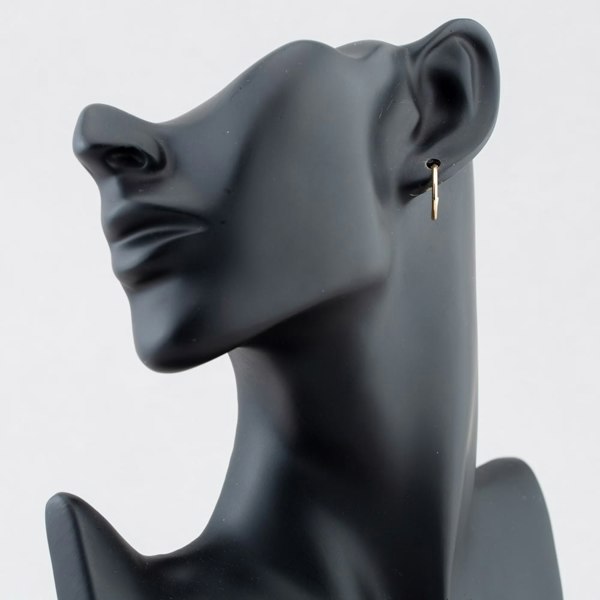 T. H. Baker 9ct Yellow Gold 15mm Diamond-Cut Sleeper Hoop Earrings 1.53.9899