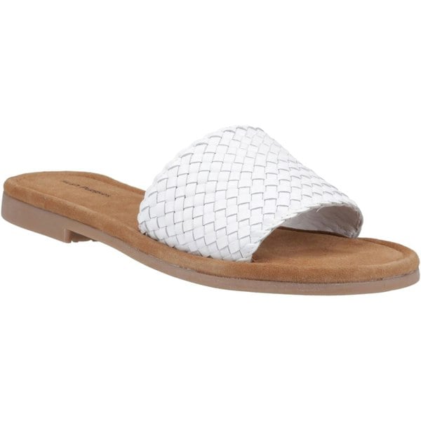 Hush Puppies Hetty Slide Leather Women's White Sandals