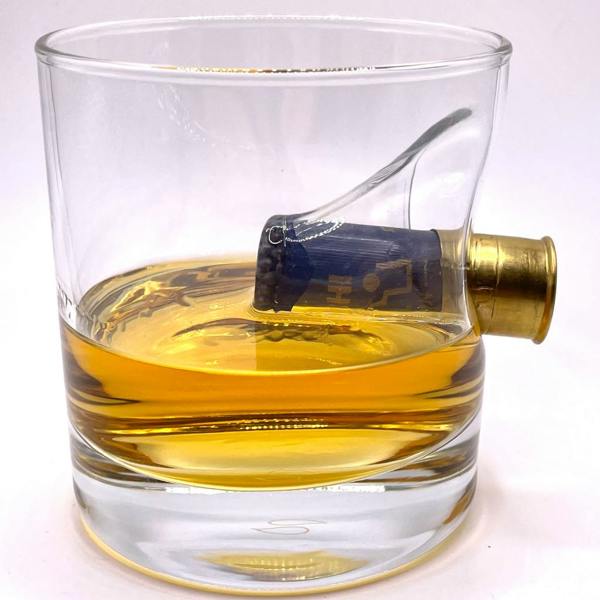 Personalised Shotgun Whisky Glass - close-up detail