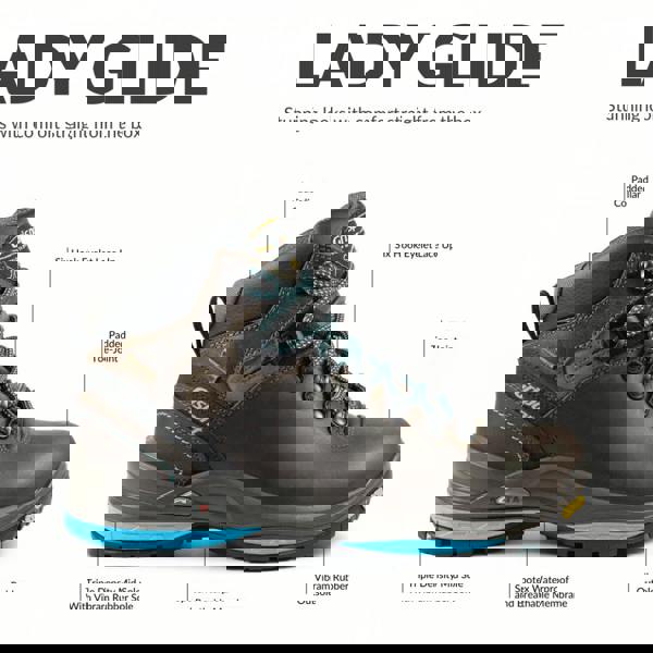 GriSport Lady Glide Womens Vibram Waterproof Hiking Trekking Boots