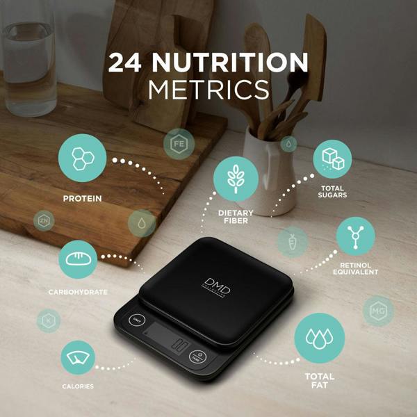 DMD Collective Smart Kitchen Scale with Nutrition Tracking App