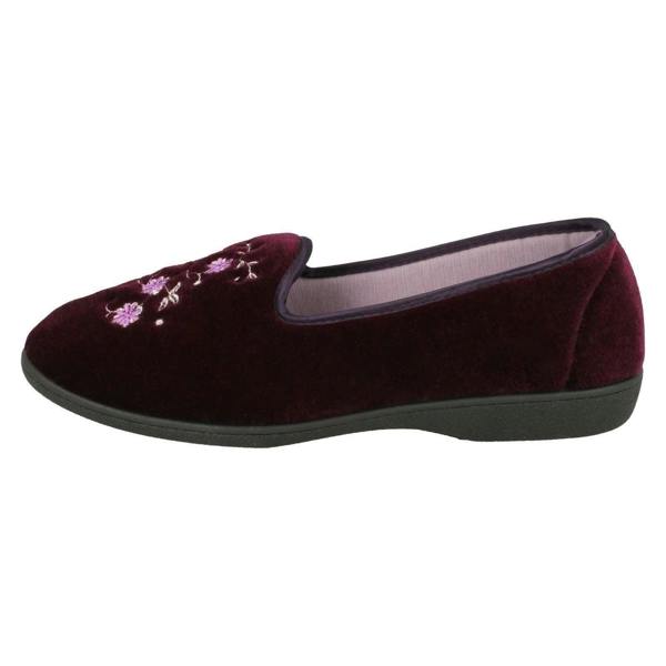 Rosebank Ladies Rosebank Embroided Flowers Detailed Slippers Racheal