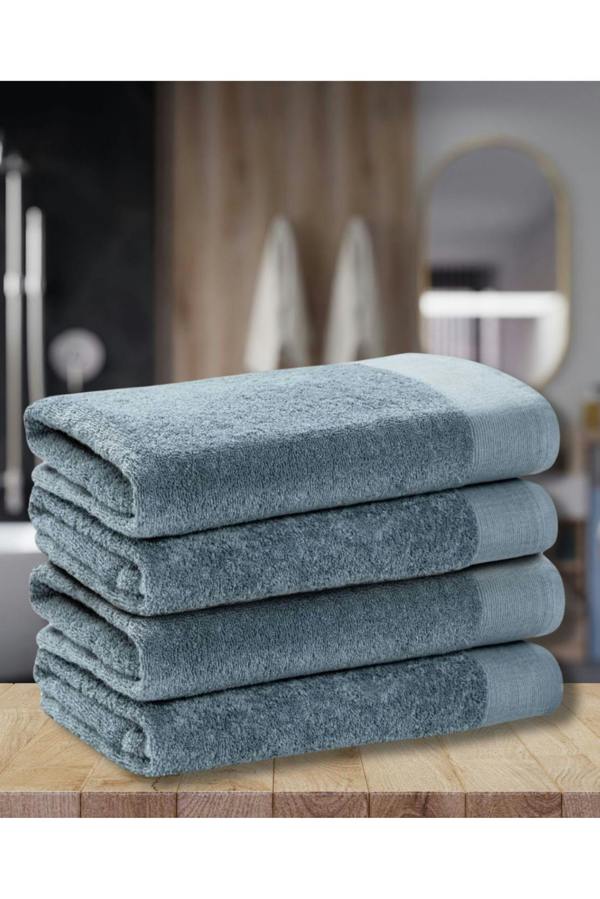 Ezysleep Luxe Collection 4 Piece Egyptian Bathsheet Set - Aqua