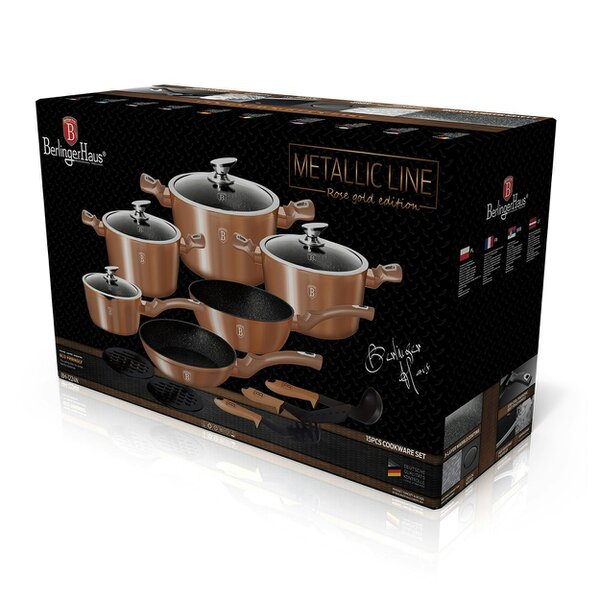 Berlinger Haus Cookware Set Berlinger Haus BH1224 Rose Gold