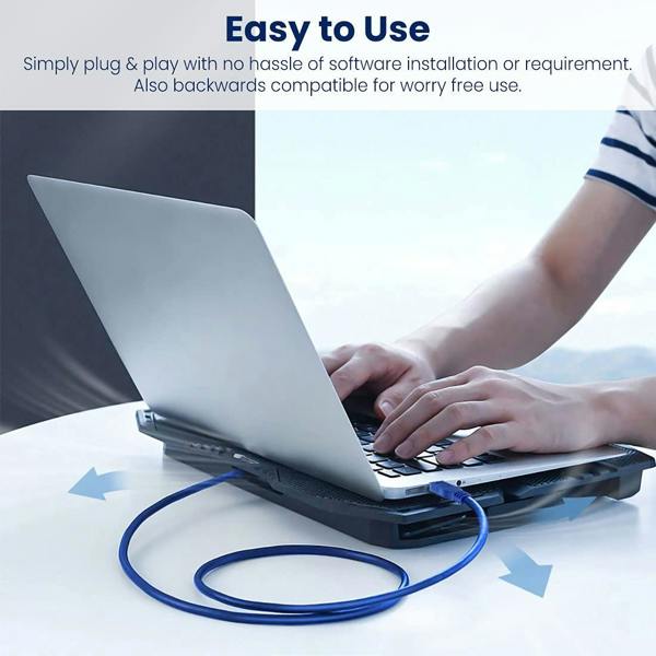 ULTRICS USB Cable 1M, USB 3.0 A to A Male Data Cable for External Hard Drives, Printers and Laptop Cooling Pads