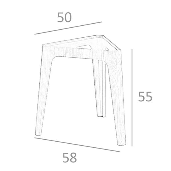 Angel Cerdá Triangular Corner Table in Tempered Glass and Walnut 2106