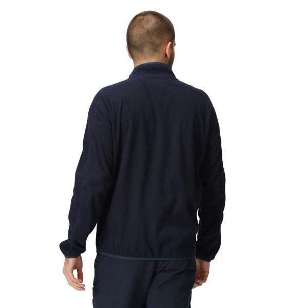 Regatta Mens Kinwood Full Zip Fleece Jacket - Navy/Danger Red - 