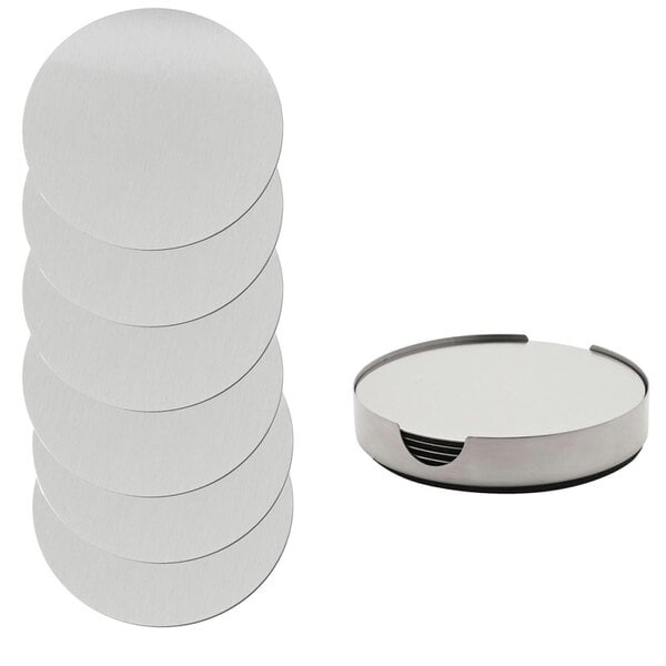 Harvey Makin 6 piece Coaster Set - Stainless Steel