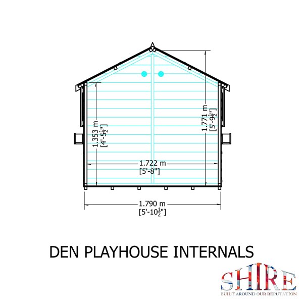 Shire Den 6x4 Shiplap Children's Playhouse