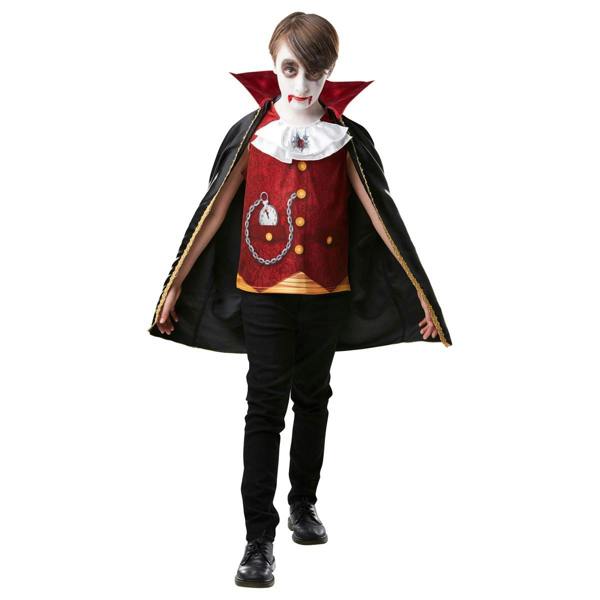 Bristol Novelty Boys Vampire Costume - Red/Black - 