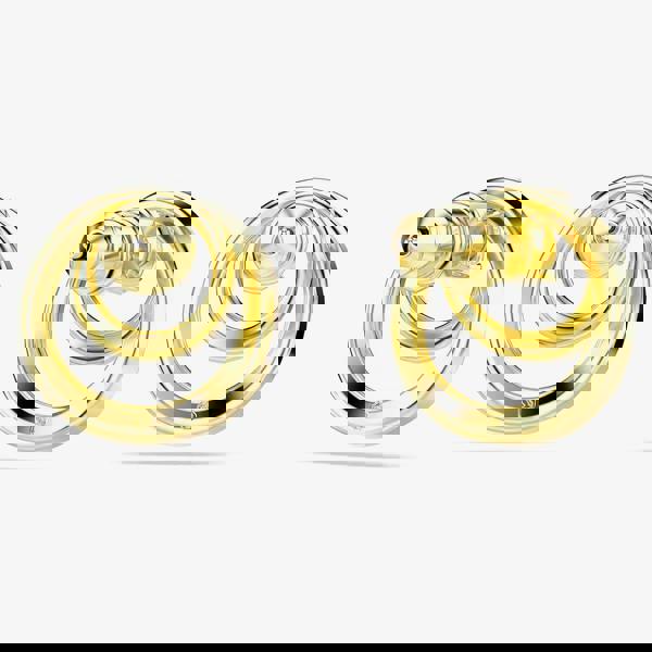 Swarovski Hyperbola Gold Tone Plated Crystal Stud Earrings 5740407