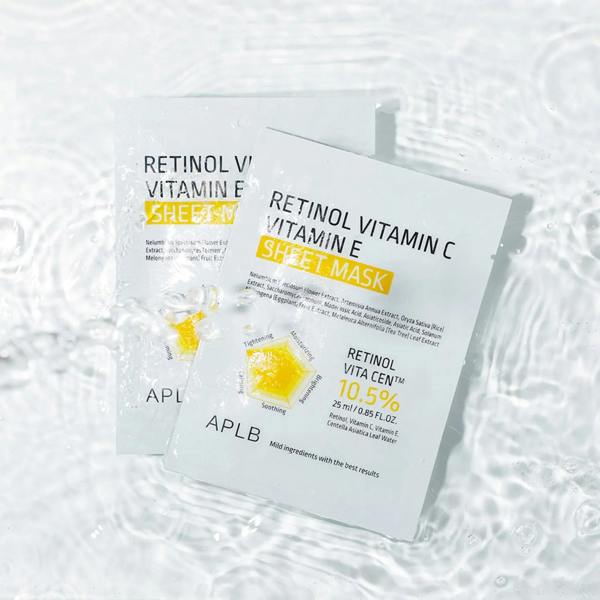 APLB Retinol Vitamin C Vitamin E Sheet Mask (1pc / 10pcs)
