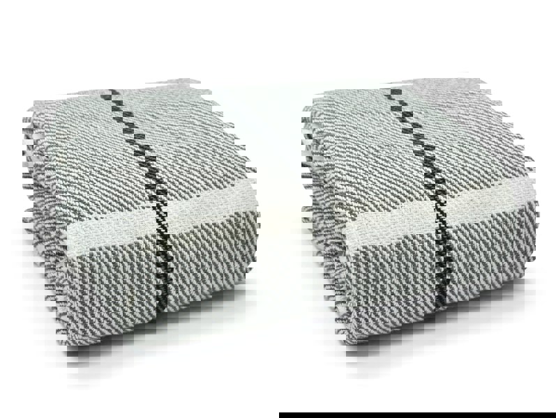 Velosso Check Cotton Tassel Throw - 127cm x 152cm