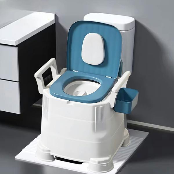 Havendro Mobile Adult Bedside Commode Toilet With Detachable Armrests Odorless Design