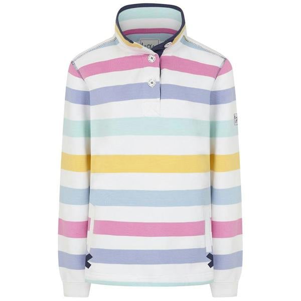 Lazy Jacks Women's Button Neck Sweatshirt - Multicoloured