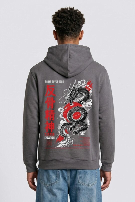London Attitude Tokyo After Dark Graphic Hoodie