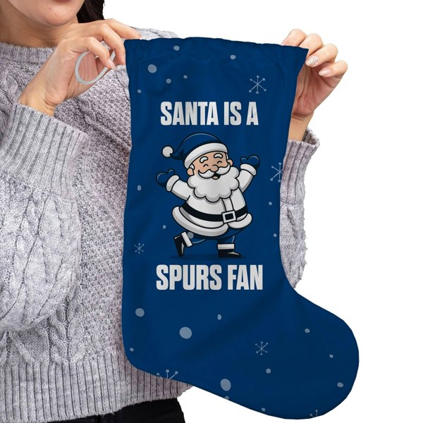BritishmadeGifts Santa is a Spurs Football Fan - Christmas Stocking